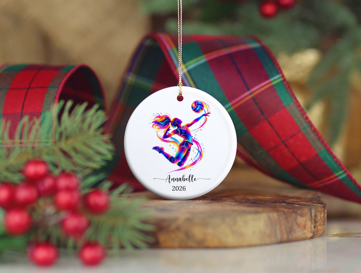 Volleyball Player Christmas Ornament