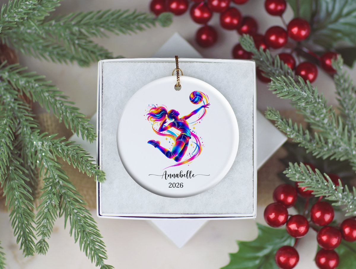 Volleyball Player Christmas Ornament