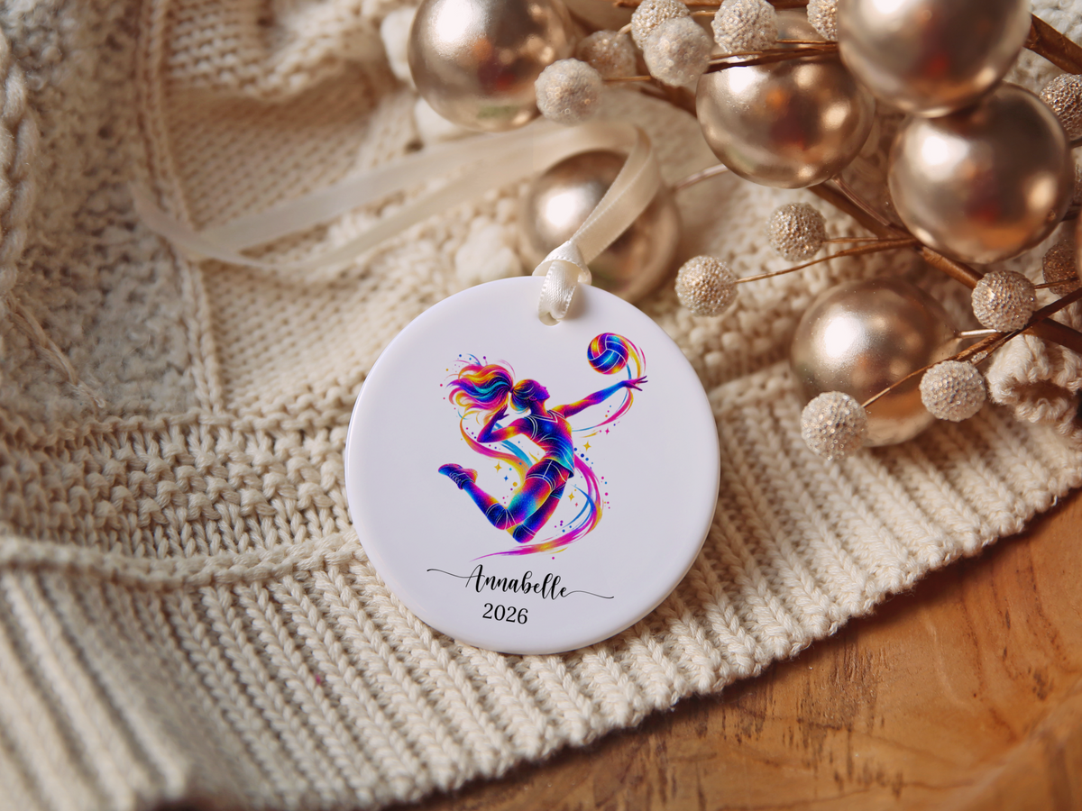 Volleyball Player Christmas Ornament