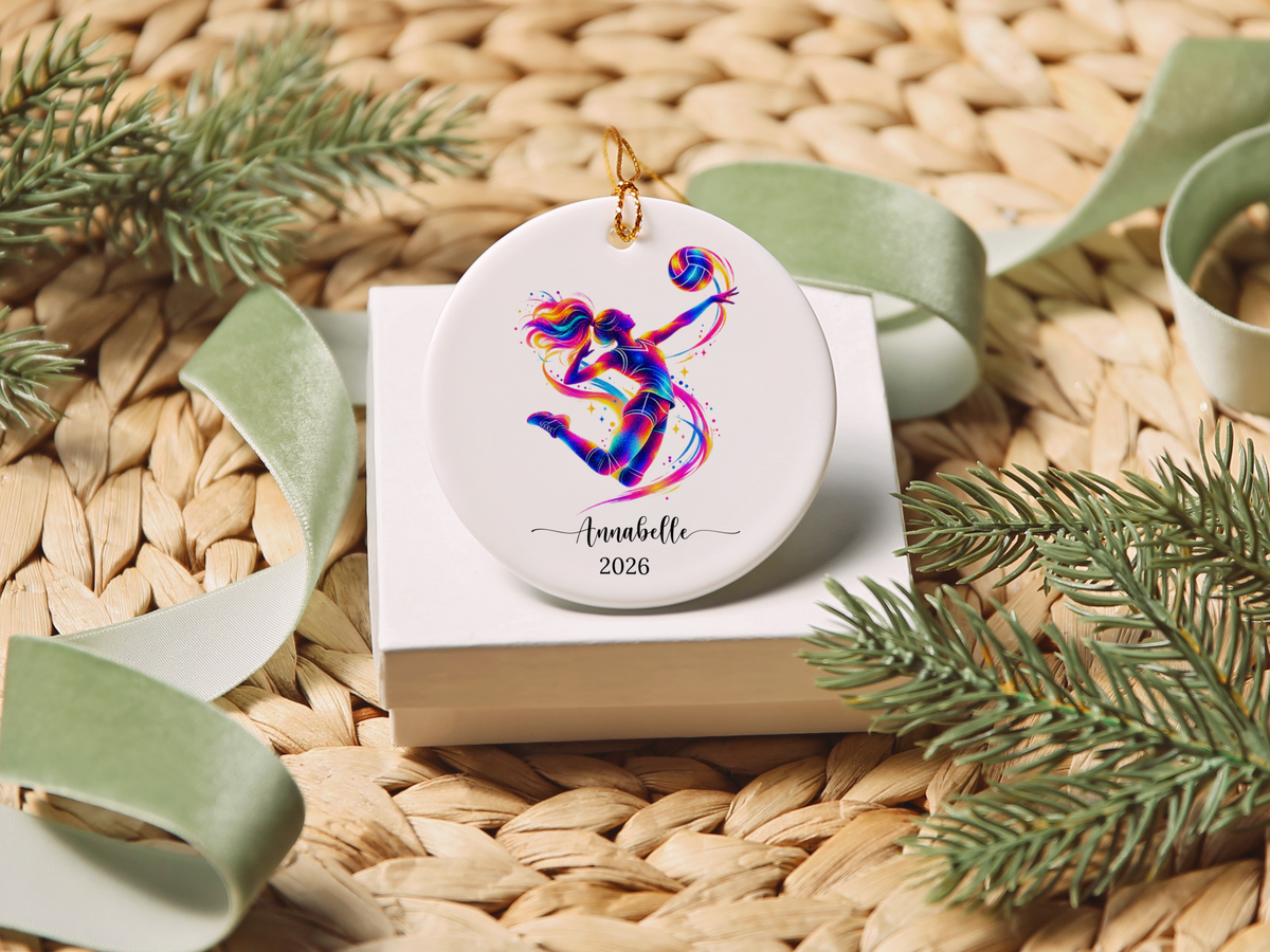 Volleyball Player Christmas Ornament