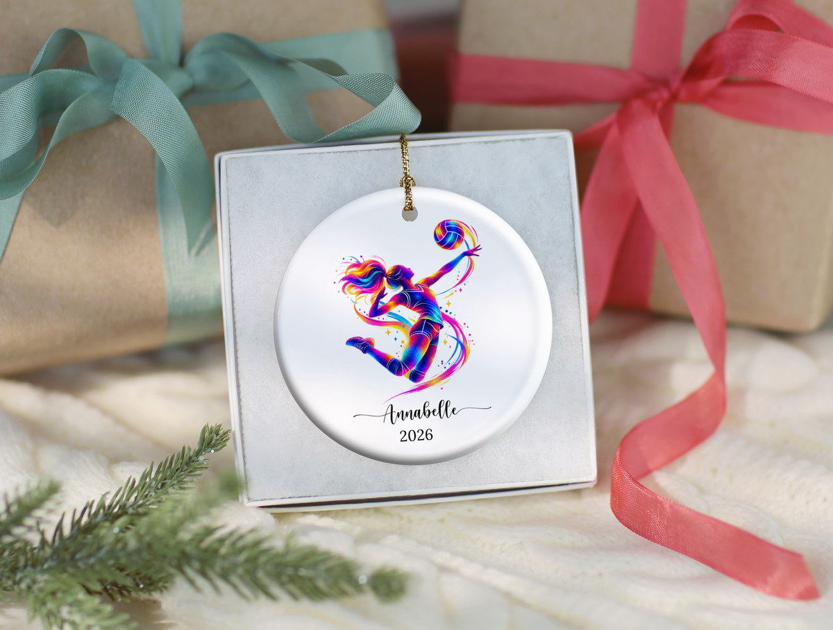 Volleyball Player Christmas Ornament