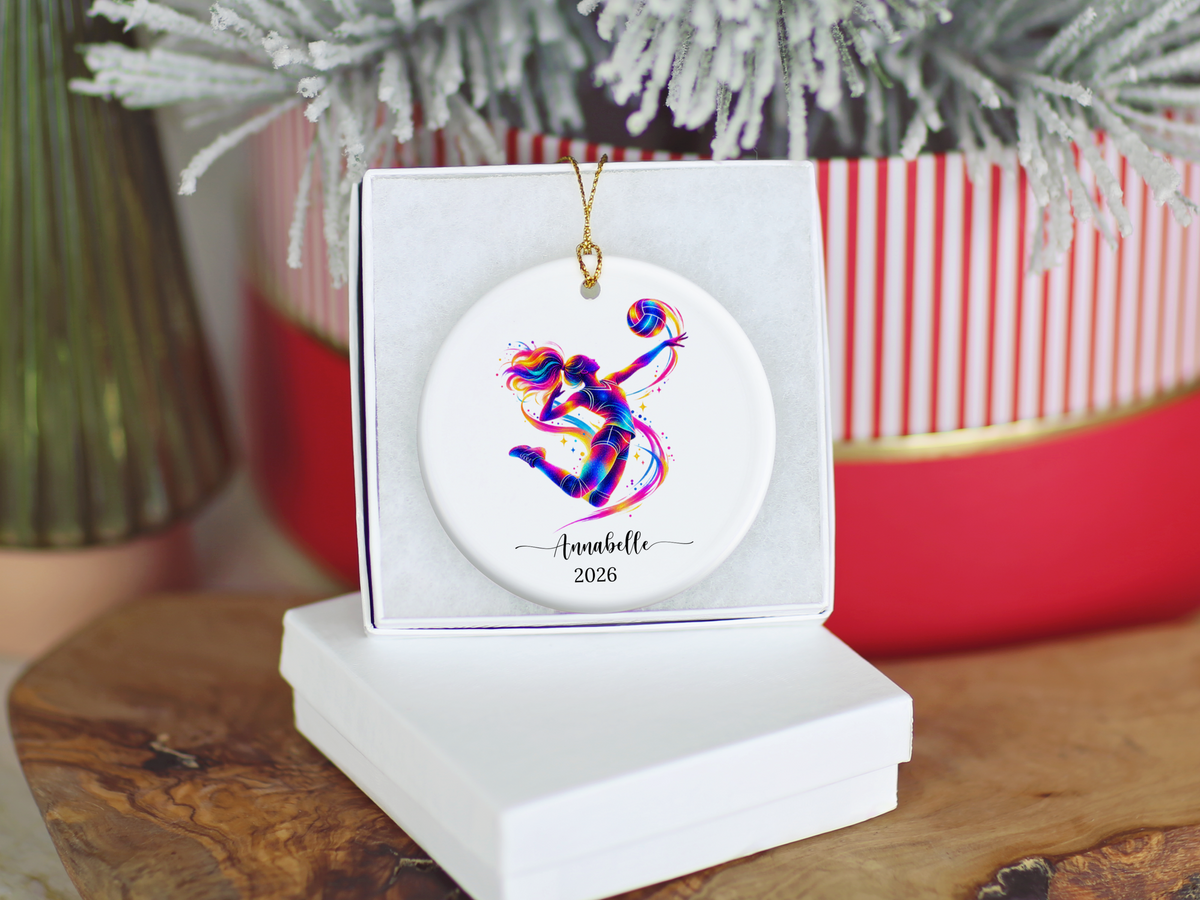 Volleyball Player Christmas Ornament