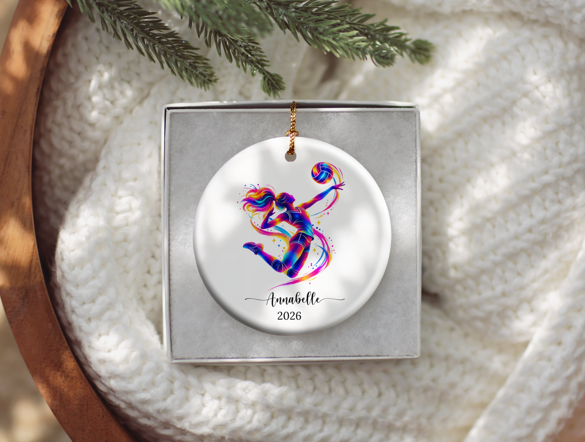 Volleyball Player Christmas Ornament