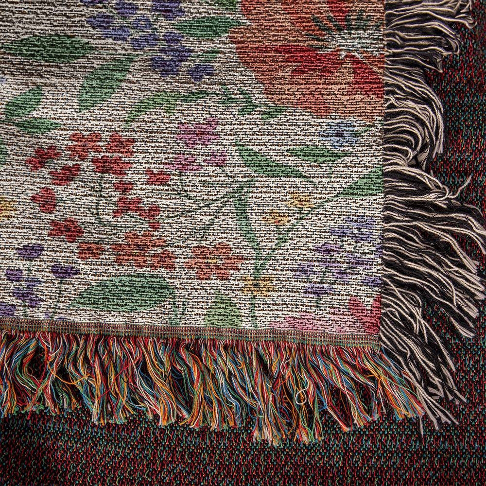 Personalized Grandma Floral Blanket-[Heartfelt Family Gift]