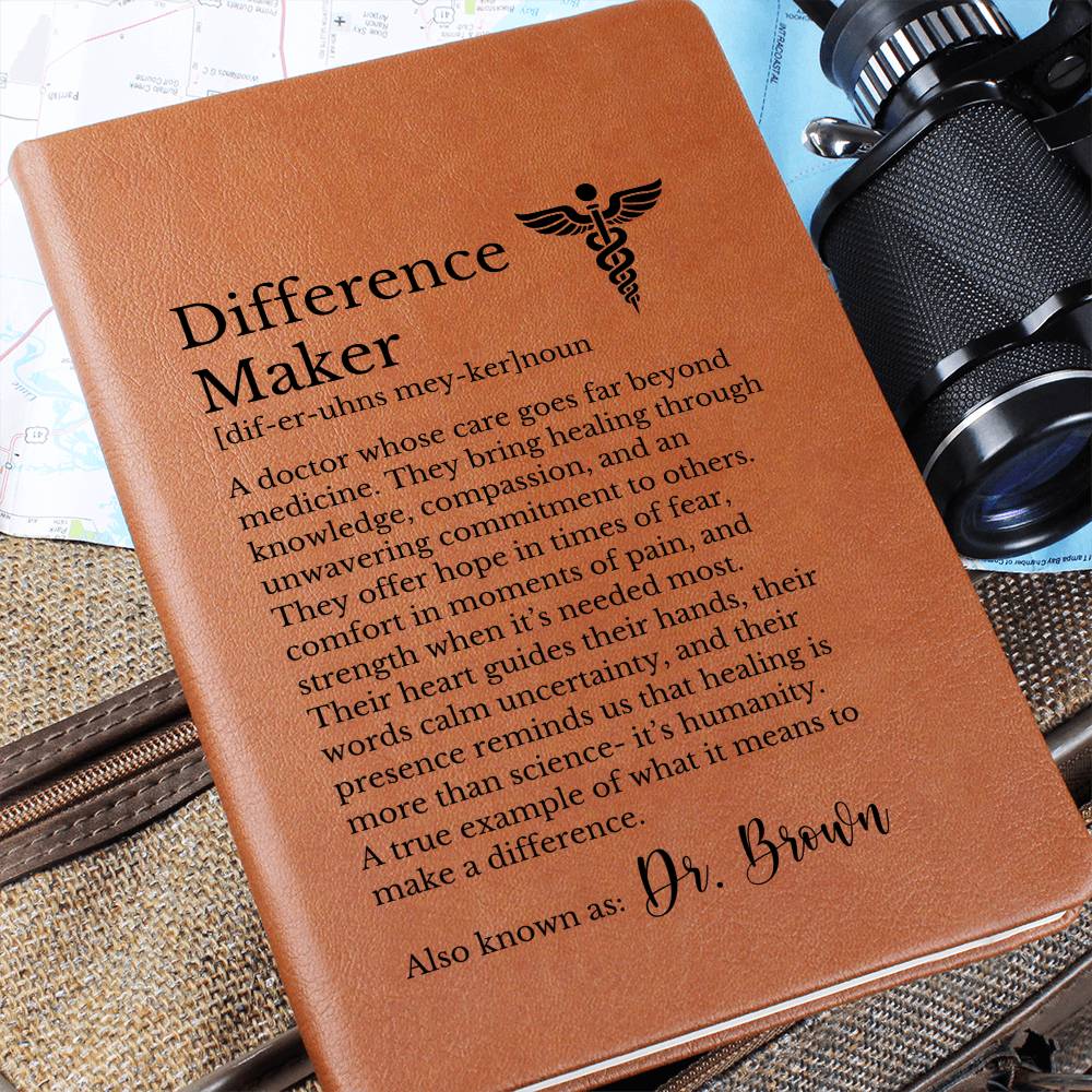 Personalized Difference Maker Journal for Doctor
