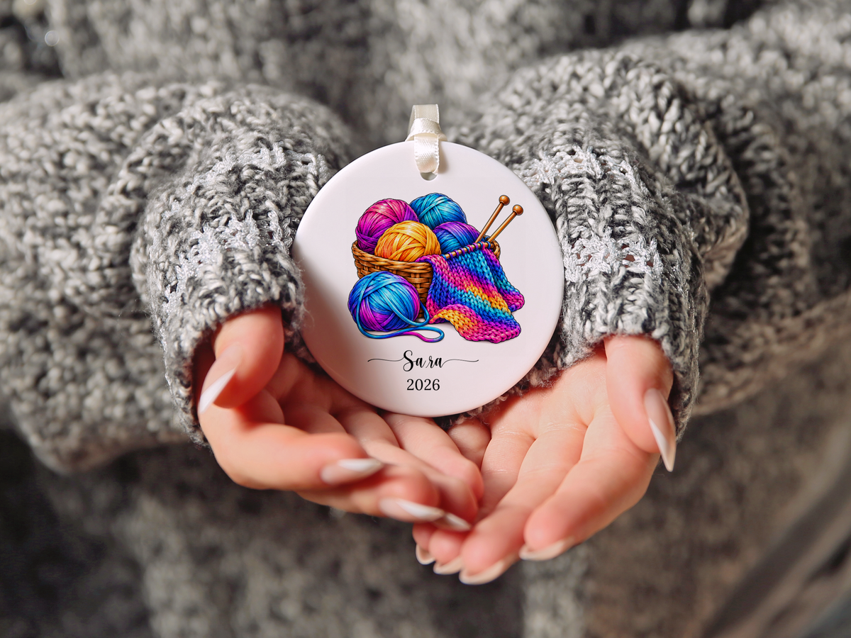 Knitting Christmas Ornament