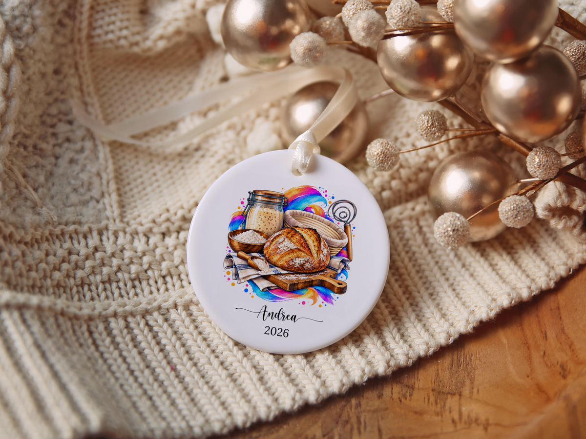 Personalized Sourdough Bread Baker Ornament