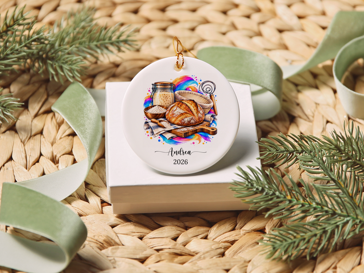 Personalized Sourdough Bread Baker Ornament