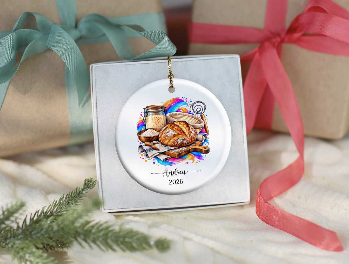 Personalized Sourdough Bread Baker Ornament