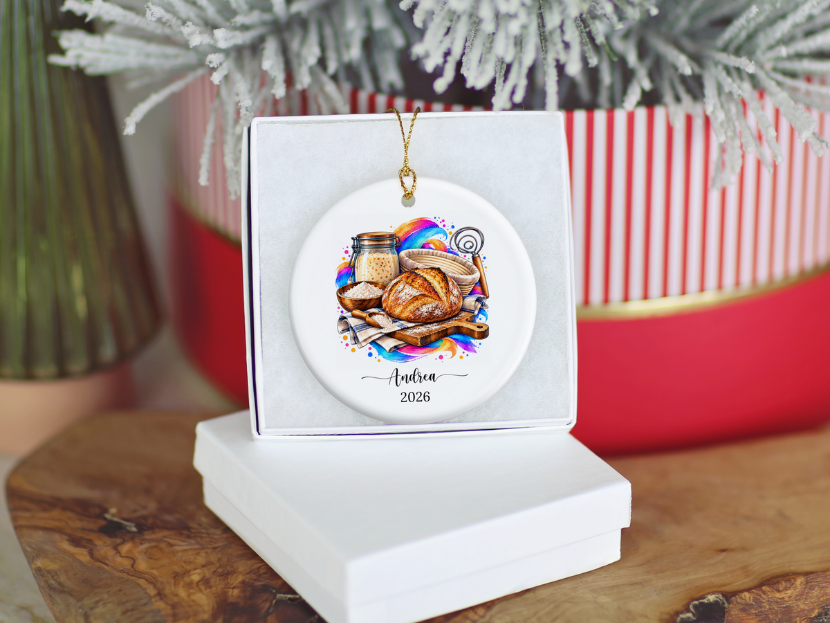 Personalized Sourdough Bread Baker Ornament