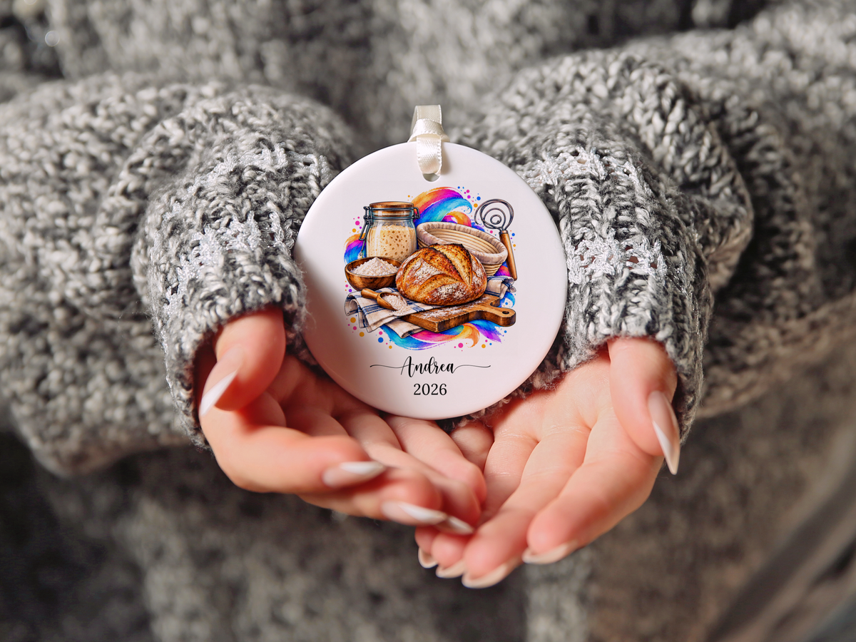 Personalized Sourdough Bread Baker Ornament