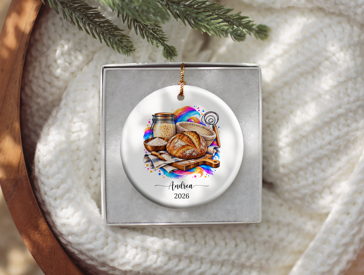 Personalized Sourdough Bread Baker Ornament