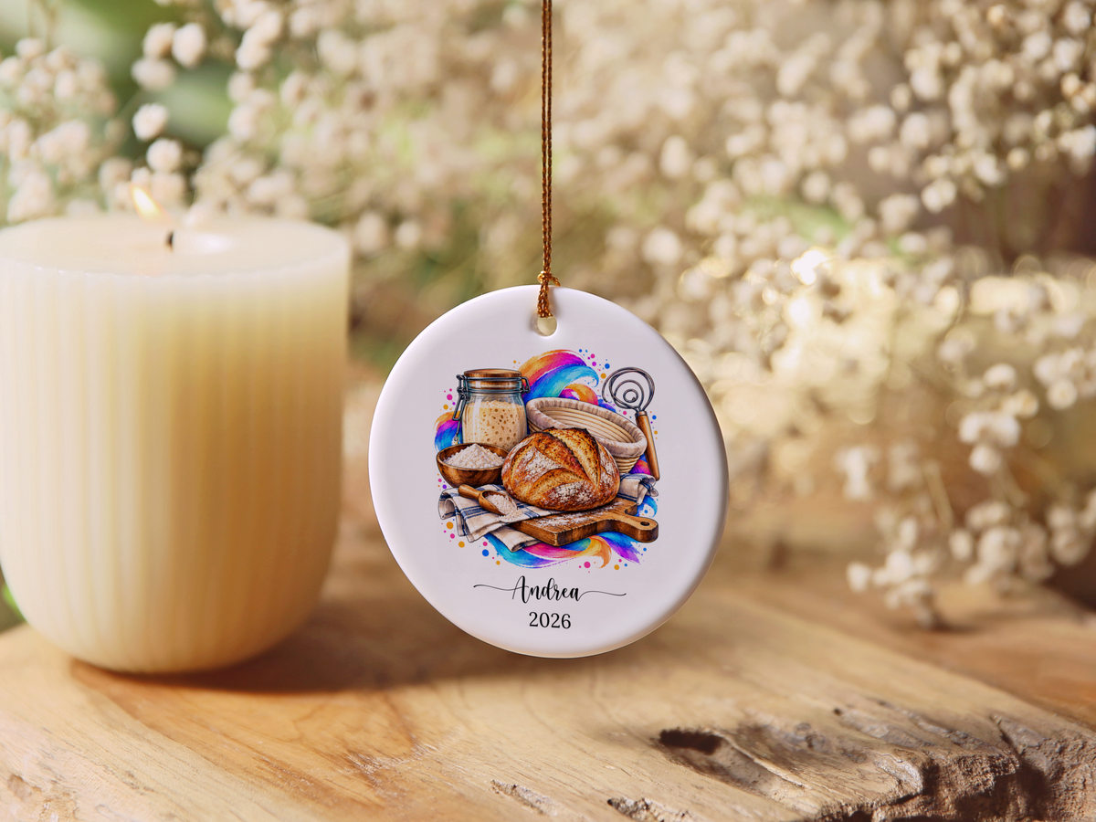 Personalized Sourdough Bread Baker Ornament