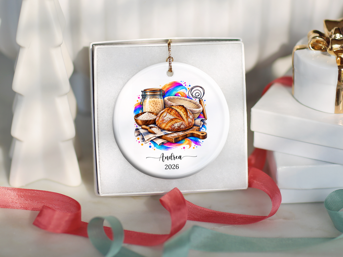 Personalized Sourdough Bread Baker Ornament