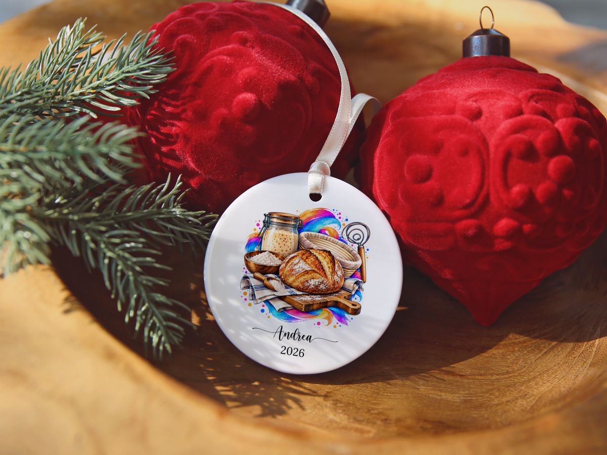 Personalized Sourdough Bread Baker Ornament