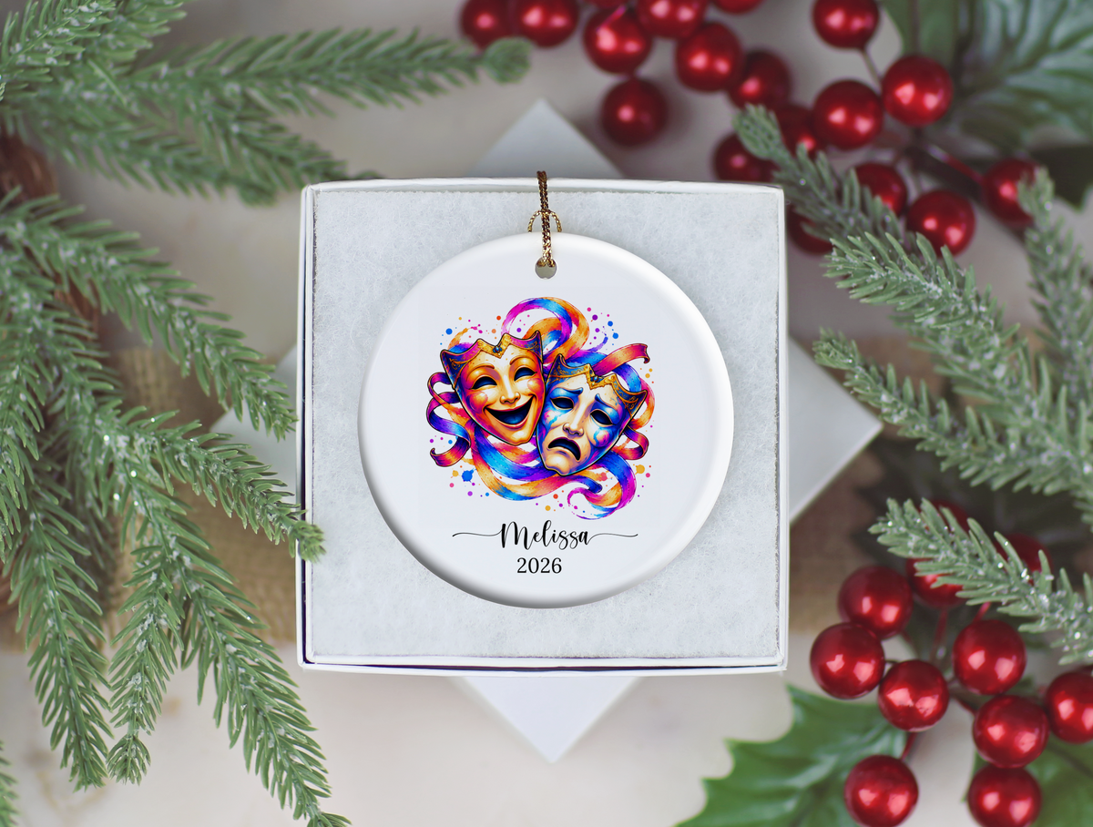 Theatre Christmas Ornament Gift for Actor, Director, Cast Member