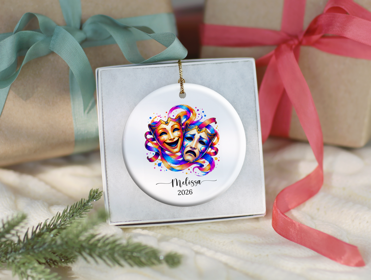 Theatre Christmas Ornament Gift for Actor, Director, Cast Member