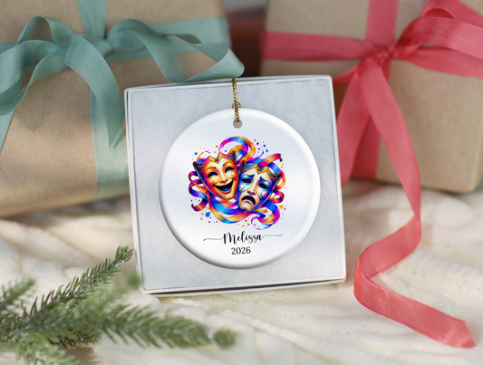 Theatre Christmas Ornament Gift for Actor, Director, Cast Member