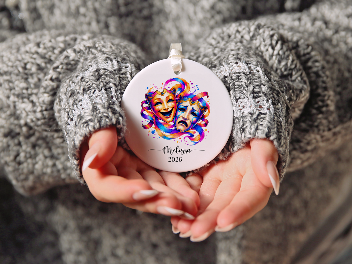 Theatre Christmas Ornament Gift for Actor, Director, Cast Member