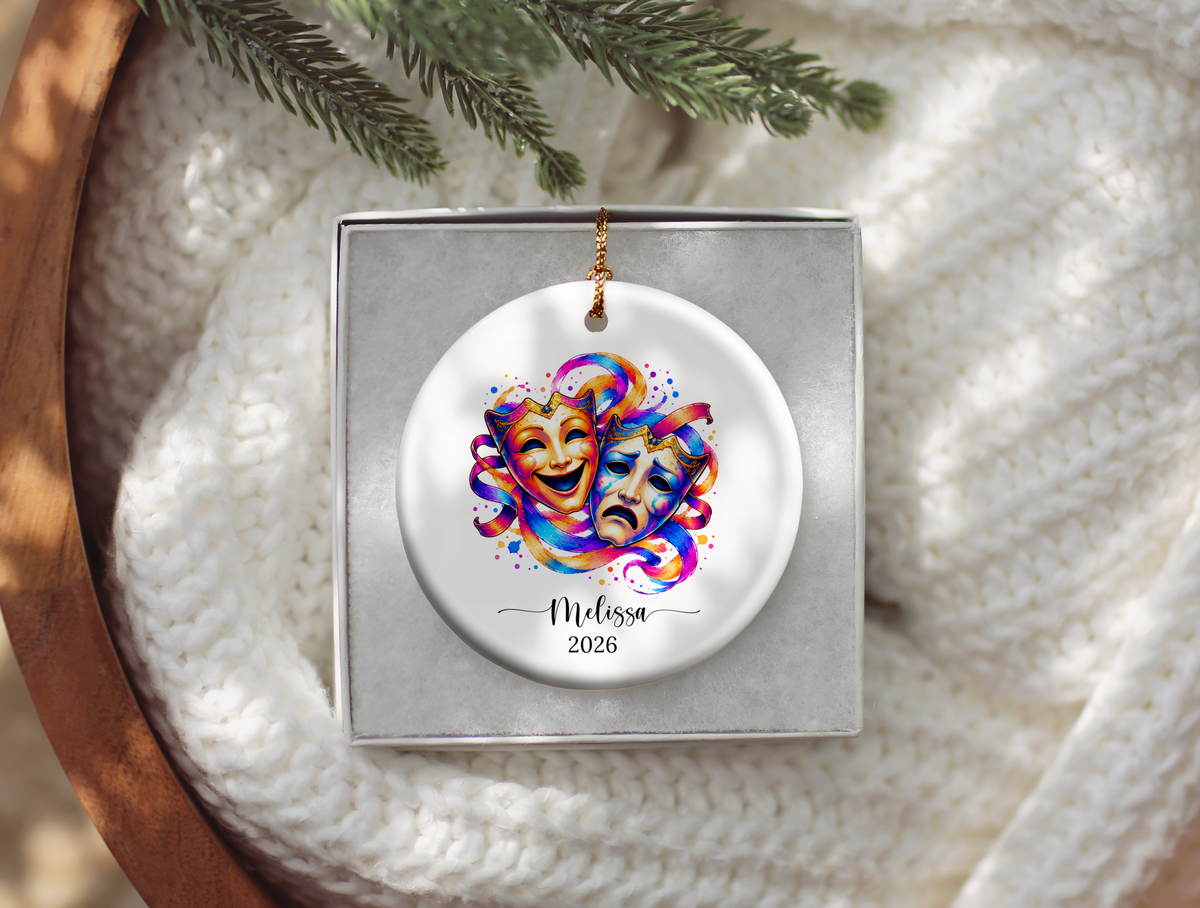 Theatre Christmas Ornament Gift for Actor, Director, Cast Member