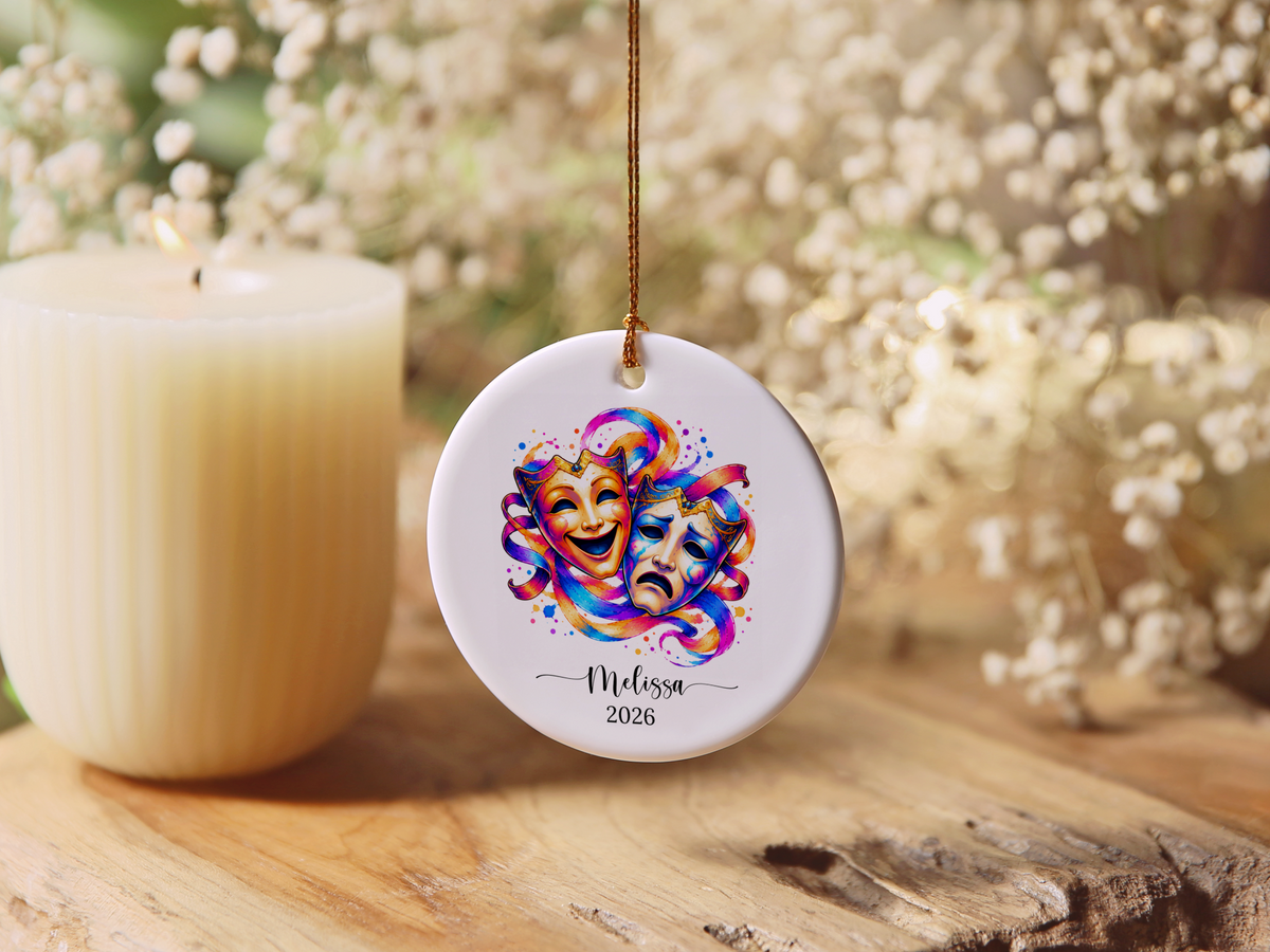 Theatre Christmas Ornament Gift for Actor, Director, Cast Member