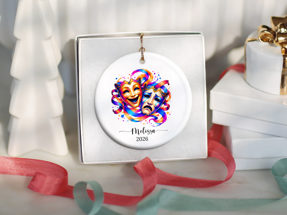 Theatre Christmas Ornament Gift for Actor, Director, Cast Member