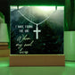 Faith Religious Plaque & Cross Gift Set-[Heartfelt Family Gift]