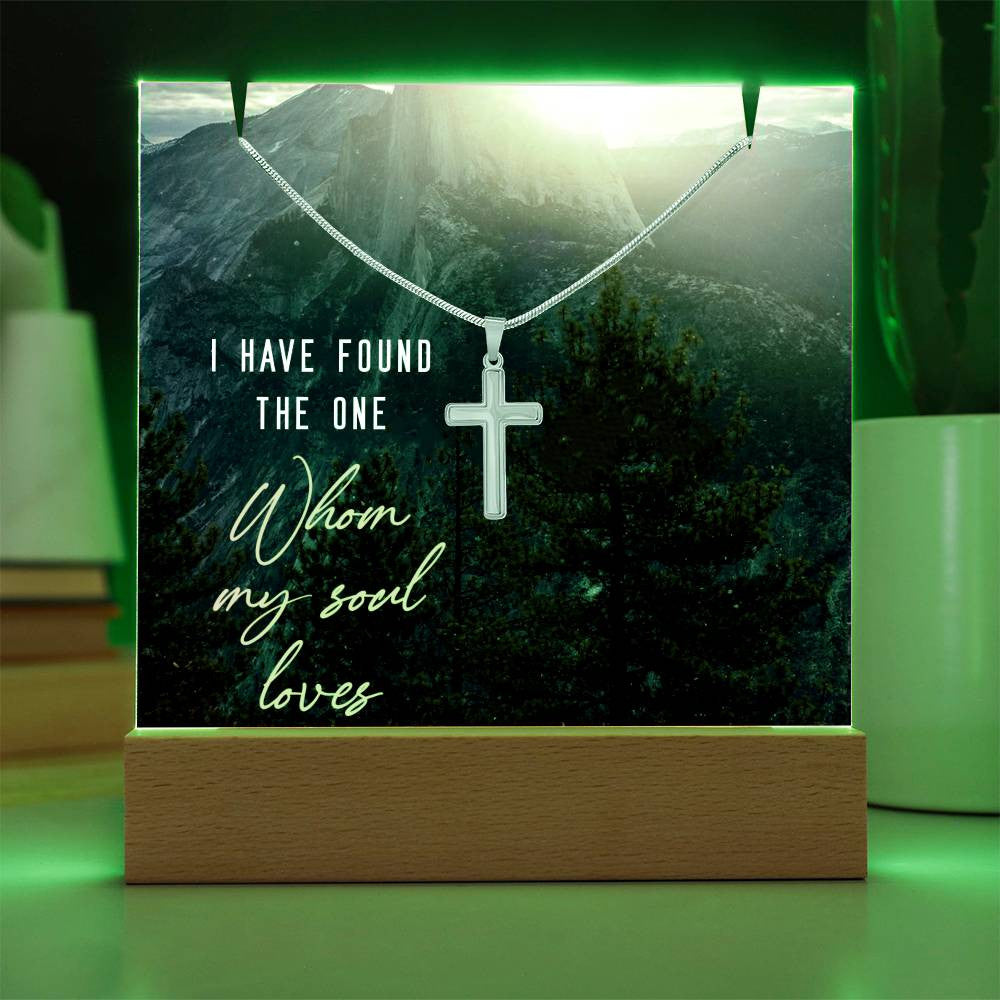 Faith Religious Plaque & Cross Gift Set-[Heartfelt Family Gift]