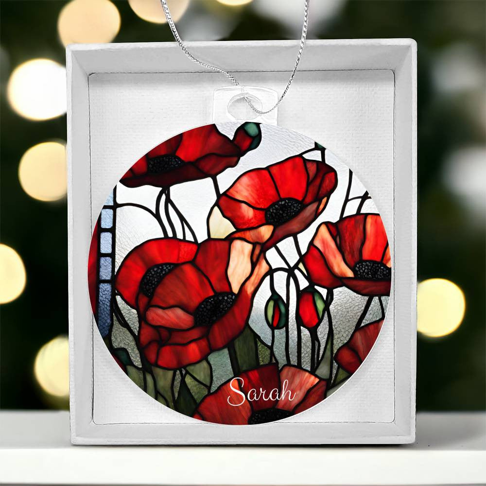 Poppies Ornament-[Heartfelt Family Gift]