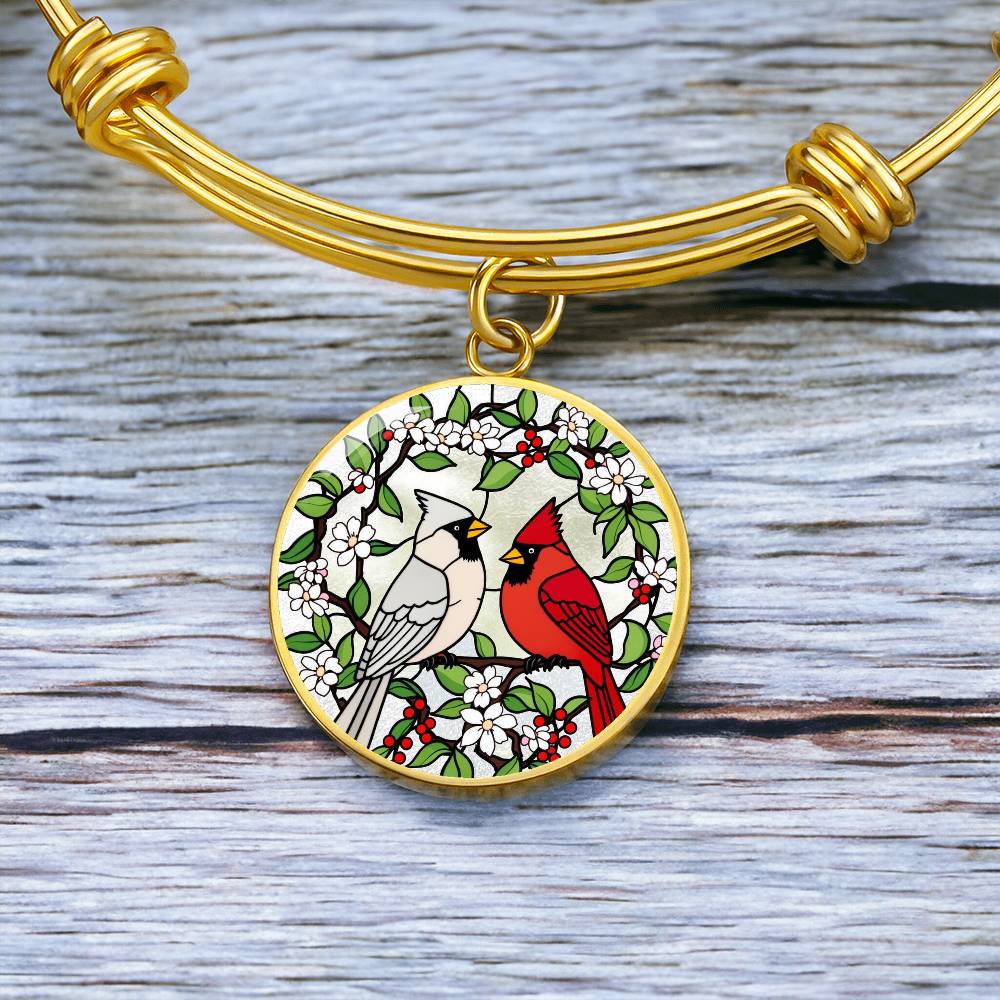 Engraved Cardinal Necklace, Silver or Gold Necklace, Personalized Bird Jewelry, Unique Gift for Bird Lovers, Custom Engraved Pendant