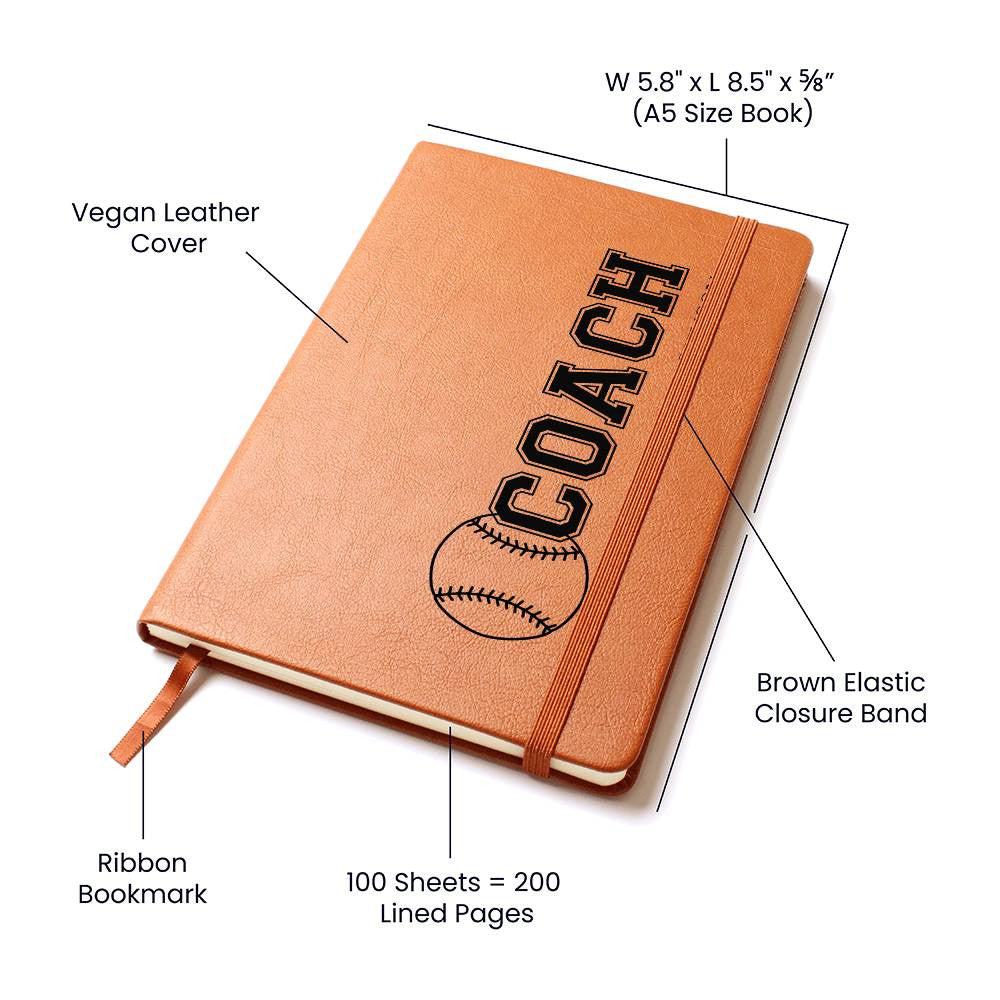 Personalized Baseball Coach Journal-[Heartfelt Family Gift]