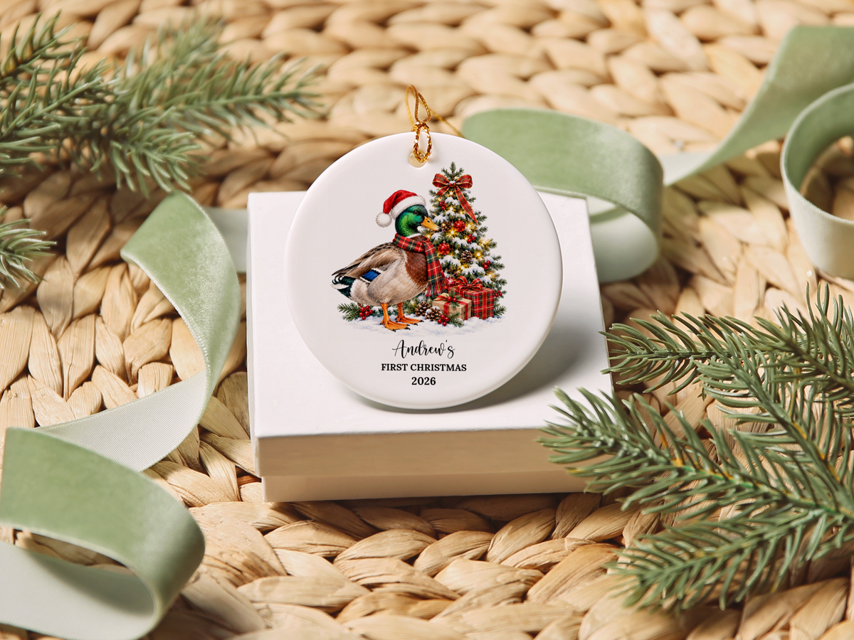 1st Christmas Mallard Duck Ornaments