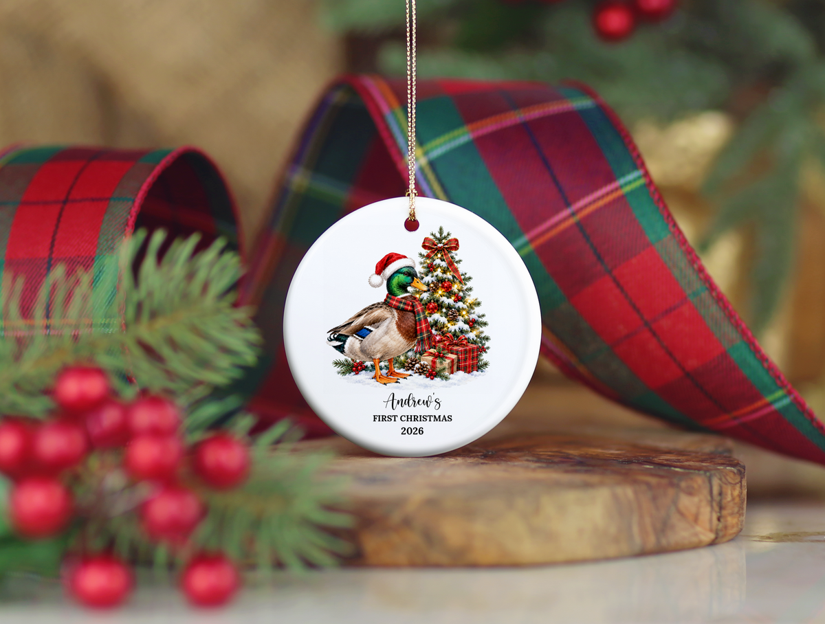 1st Christmas Mallard Duck Ornaments