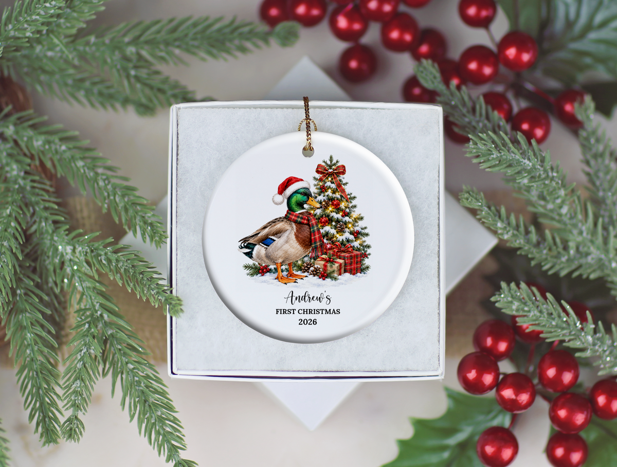 1st Christmas Mallard Duck Ornaments