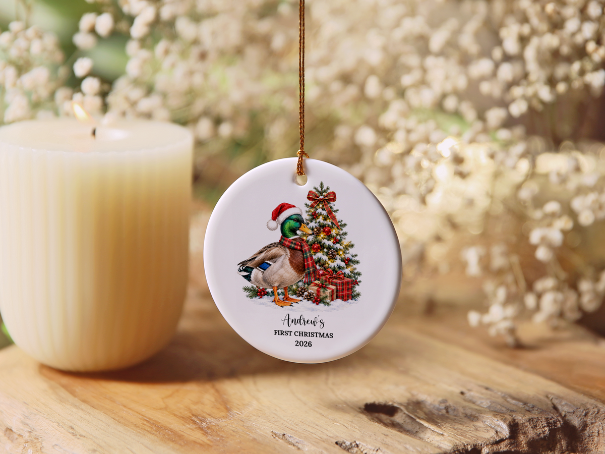 1st Christmas Mallard Duck Ornaments