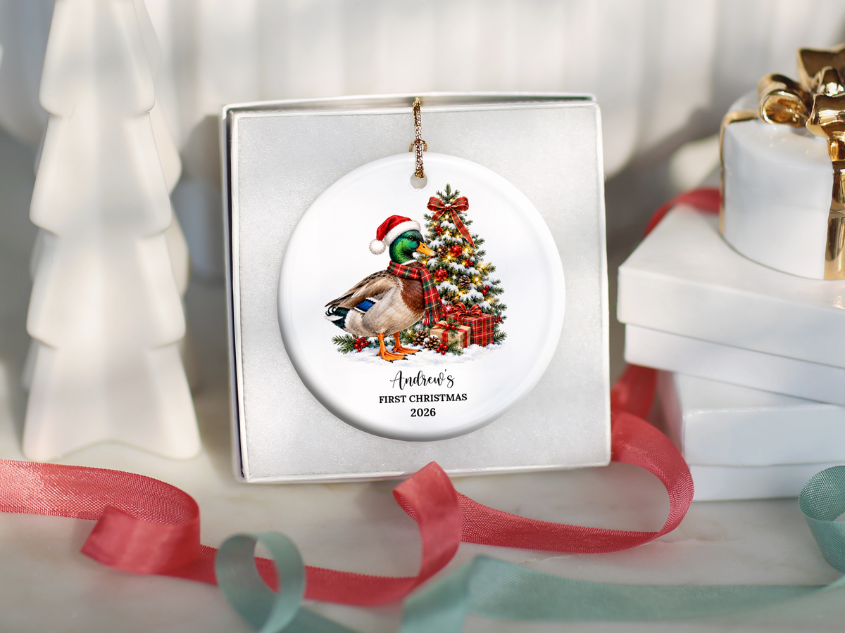 1st Christmas Mallard Duck Ornaments