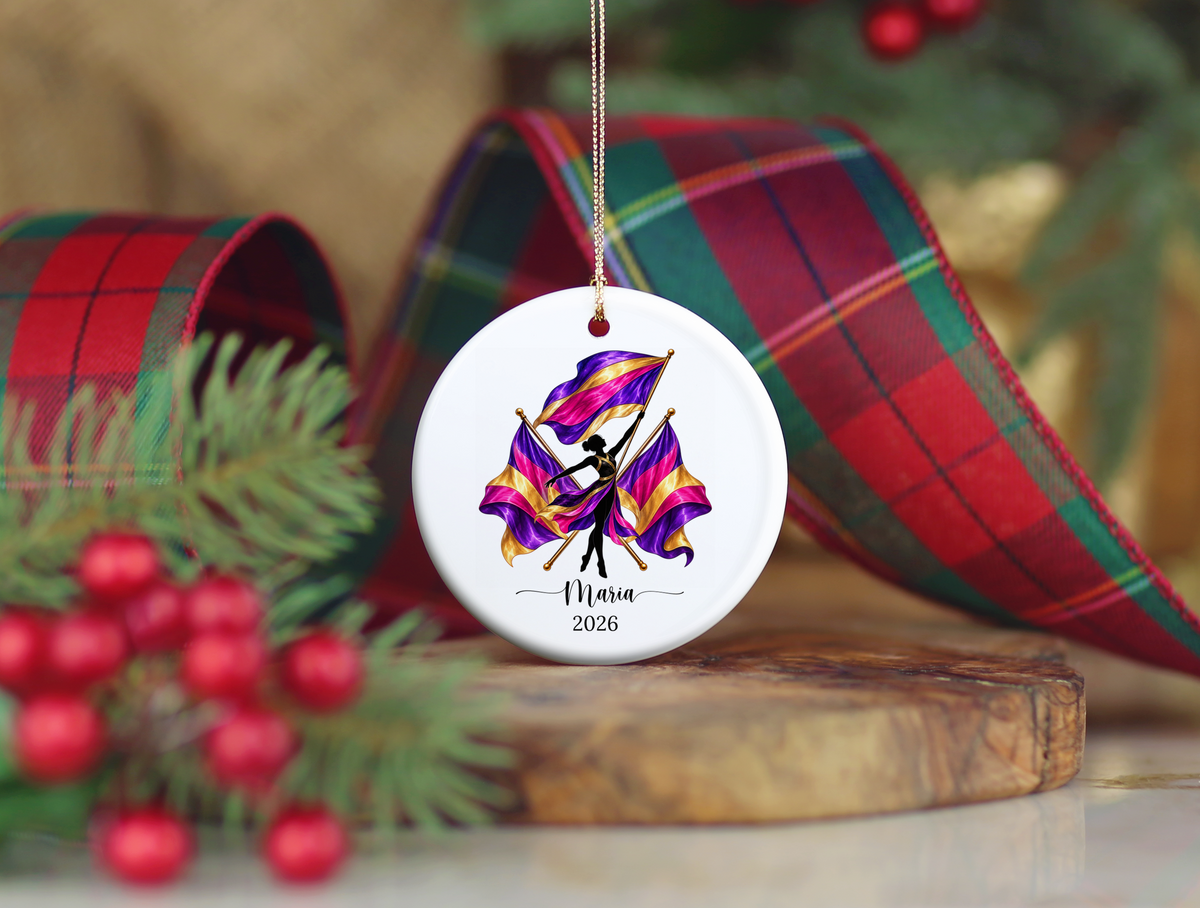 Personalized Color Guard Ornament