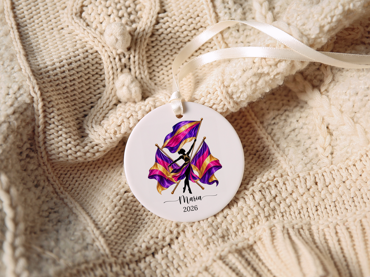 Personalized Color Guard Ornament