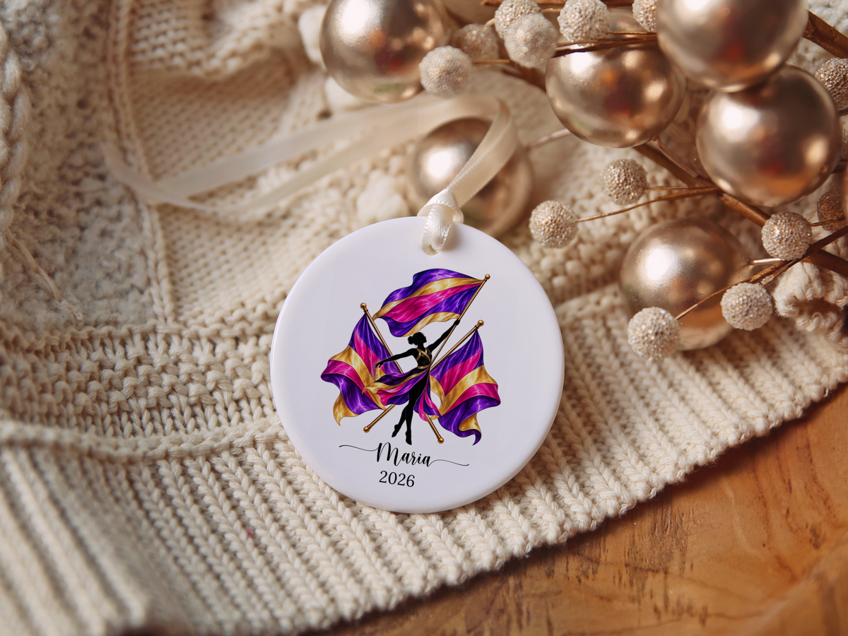 Personalized Color Guard Ornament