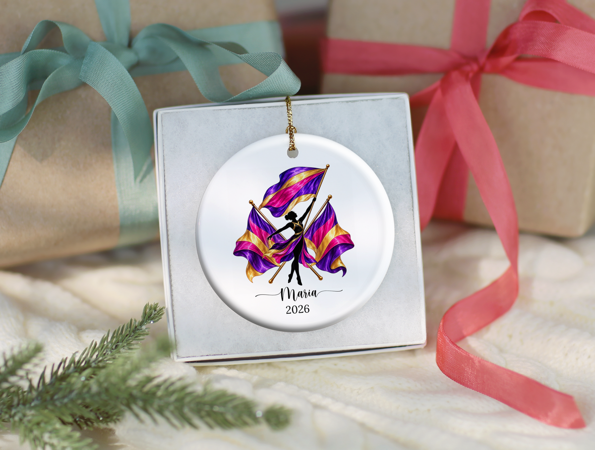 Personalized Color Guard Ornament