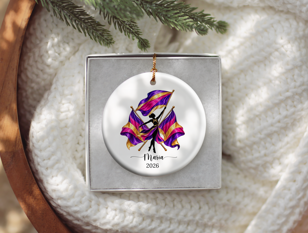 Personalized Color Guard Ornament