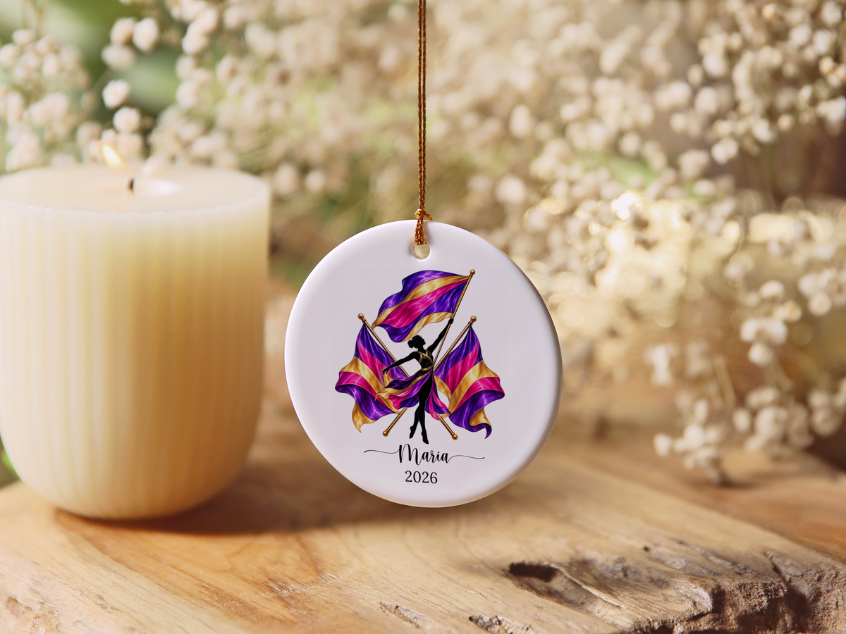 Personalized Color Guard Ornament