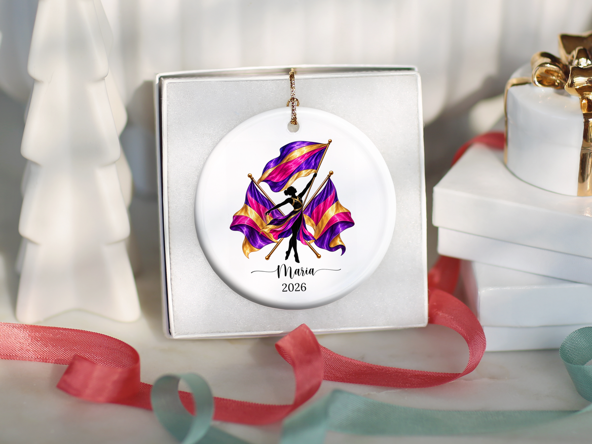 Personalized Color Guard Ornament