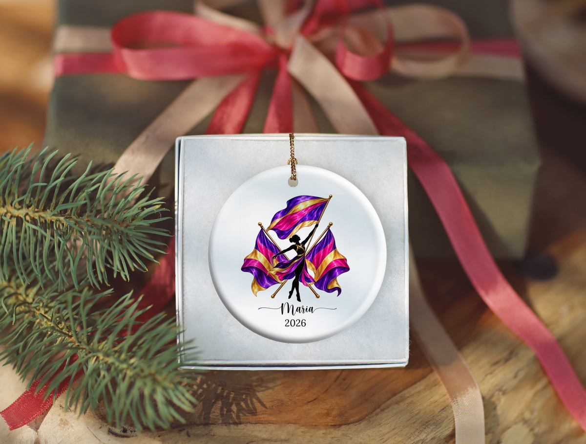 Personalized Color Guard Ornament