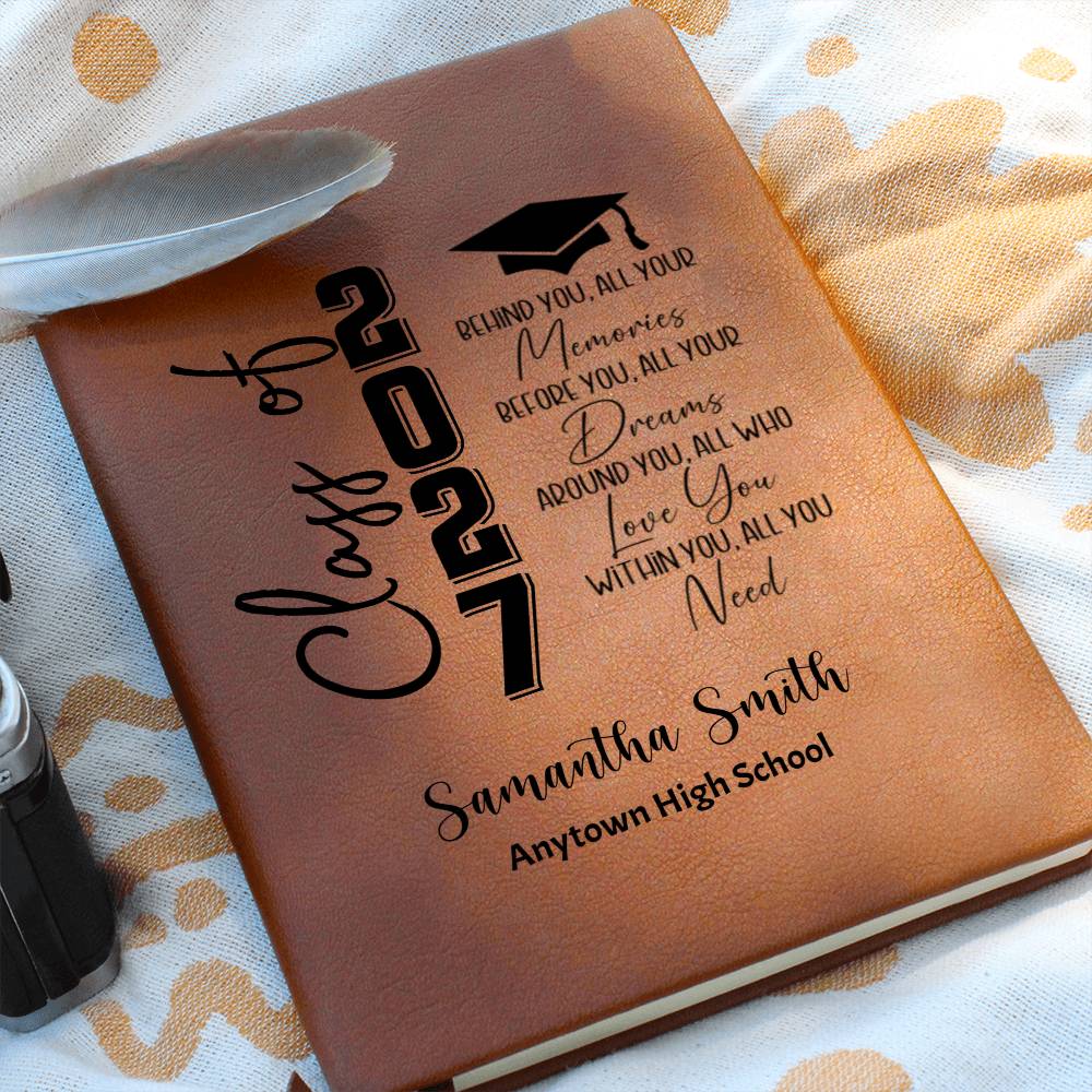 Class of 2027 Graduation Journal, Personalized Senior Notebook, High School Memory Book, Graduate Gift, Graduation Keepsake Journal