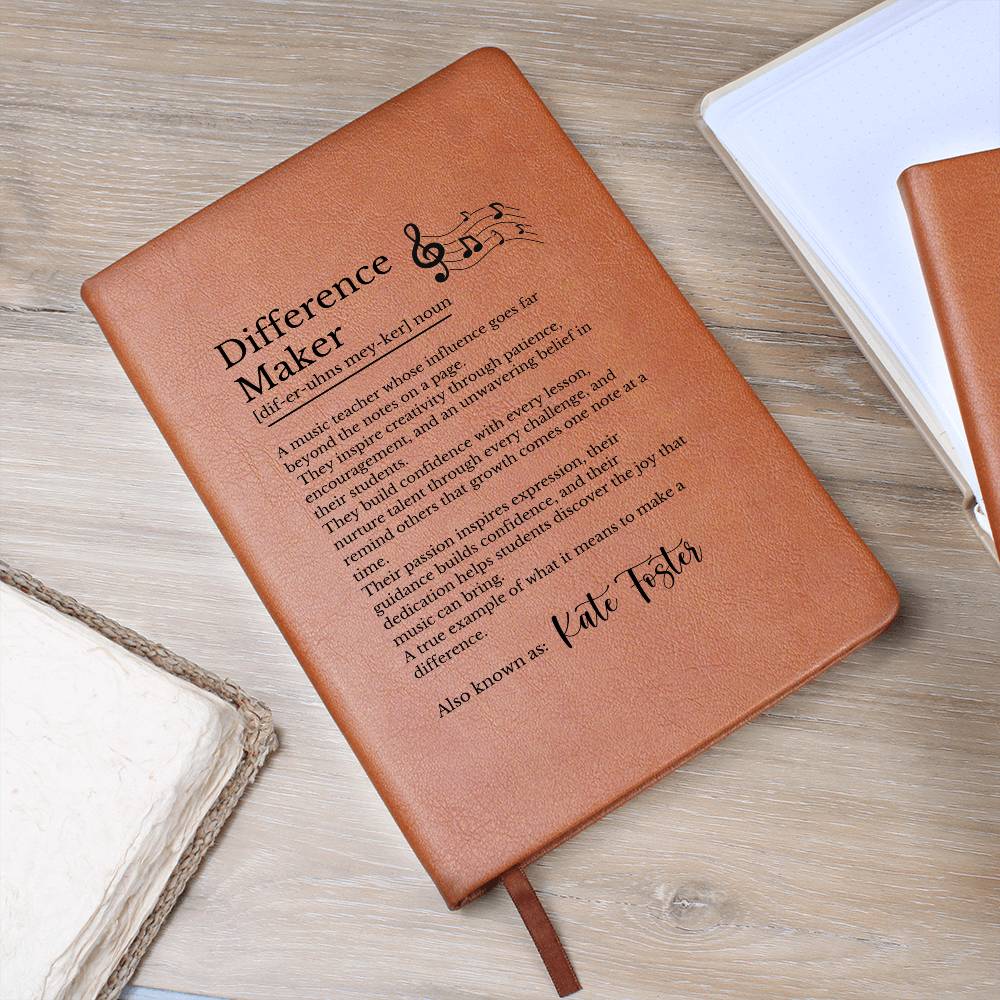 Music Teacher Difference Maker Journal