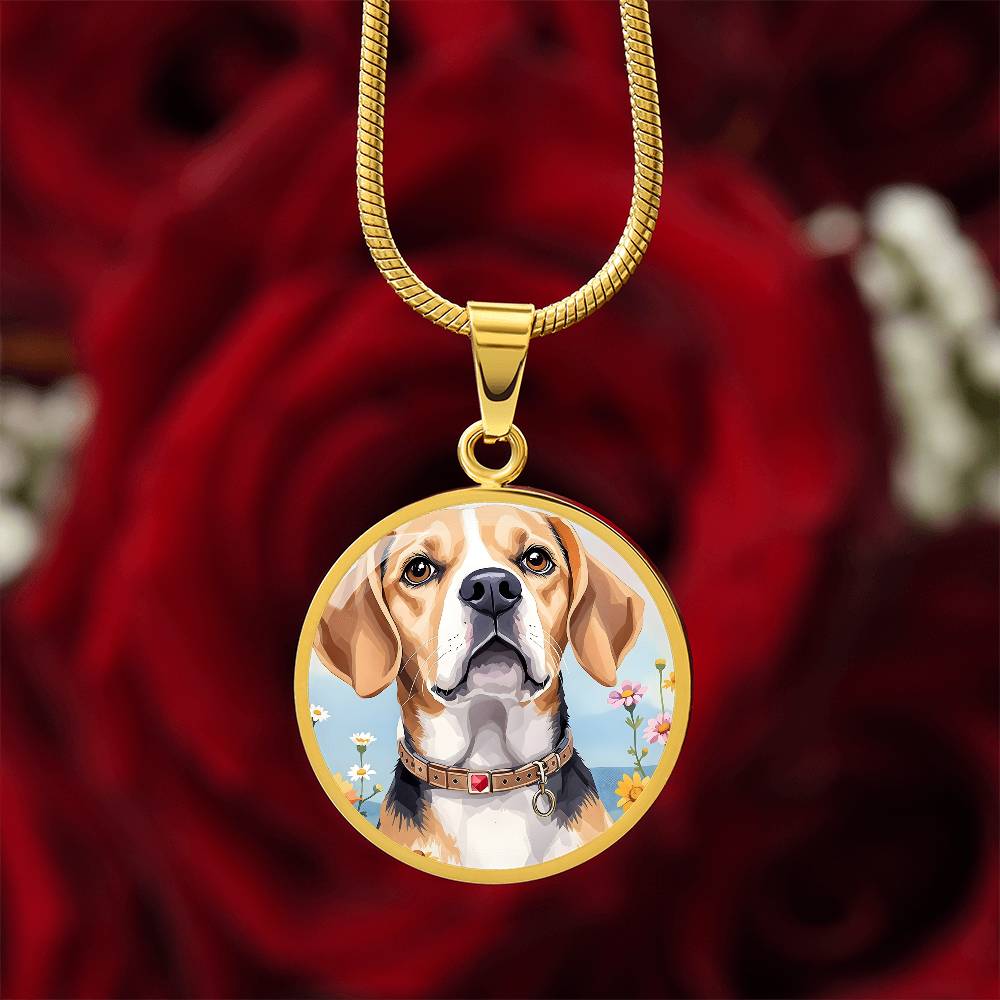 Beagle Dog Pendant Necklace