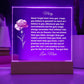 Personalized encouragment plaque for daughter - No Rain No Flowers-[Heartfelt Family Gift]