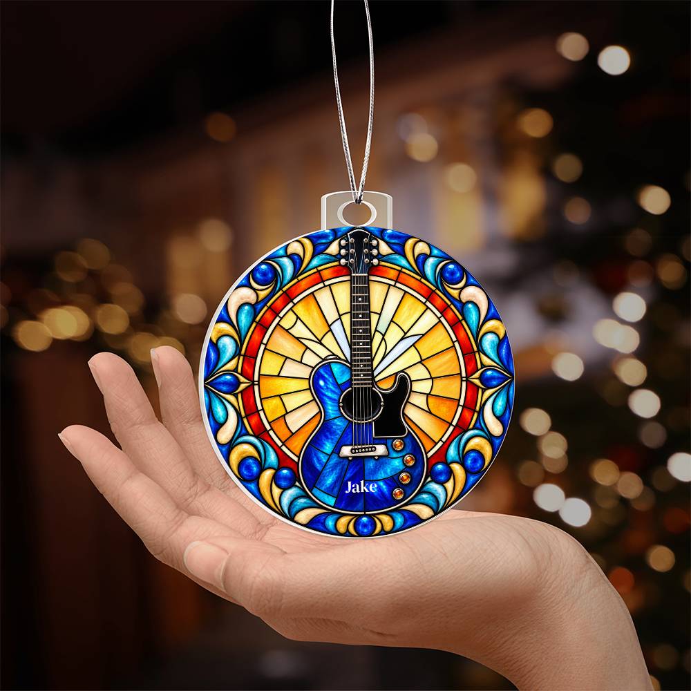 Electric Guitar Christmas Ornament
