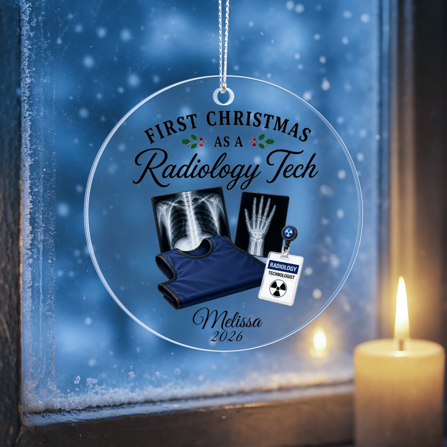 1st Christmas Radiology Tech Ornament